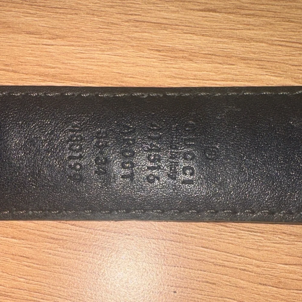 Gucci Black Leather Belt with Gold‎ Double G Buckle